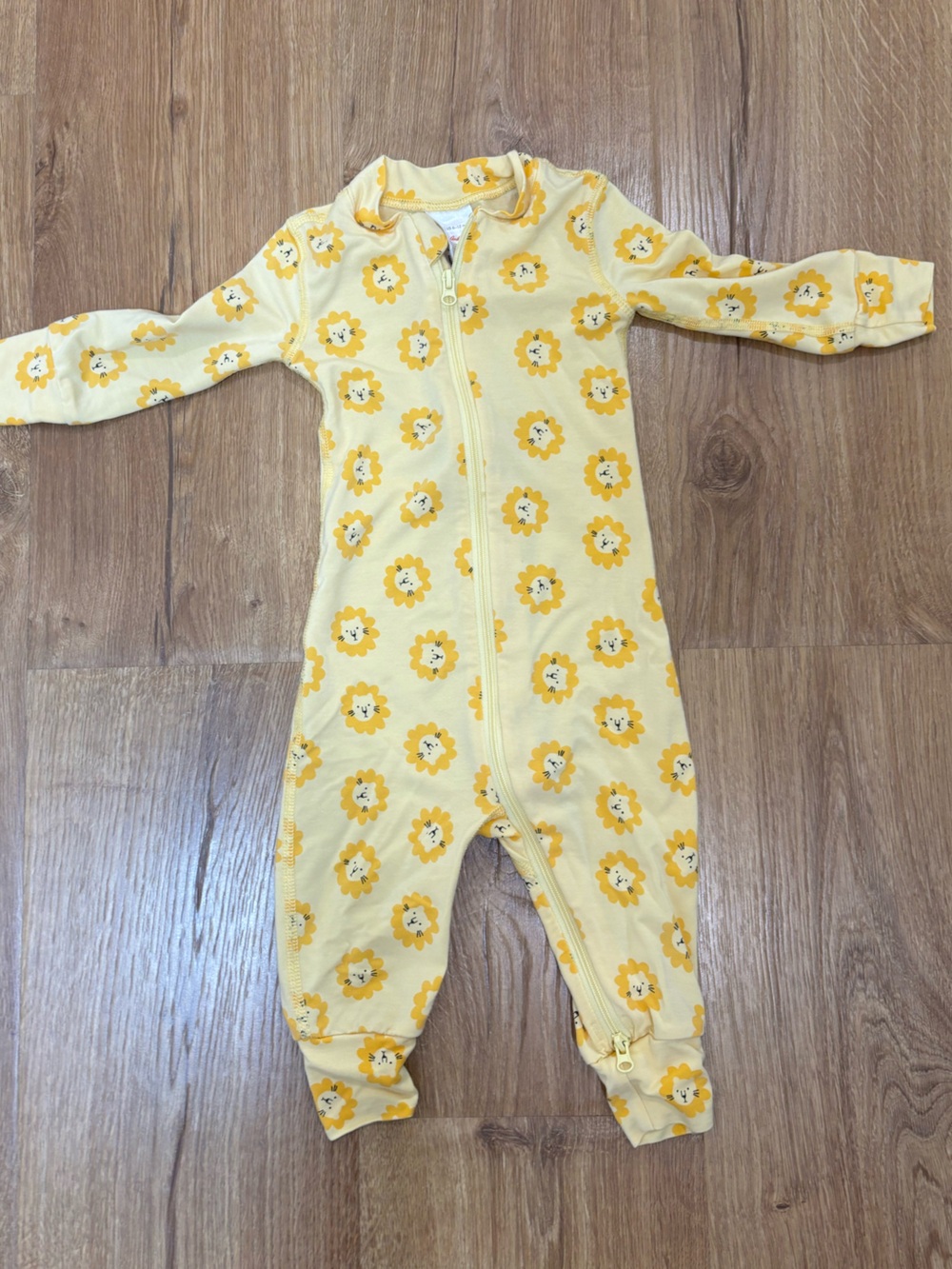Hanna Andersson Lion Footless Zip Onesie